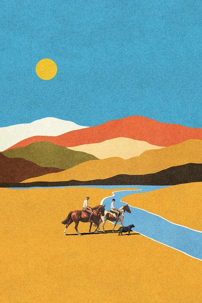 Western Décor: Keep Going by Stonecollages