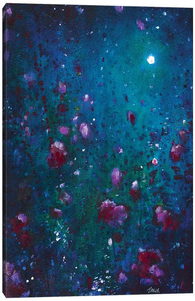 Moon Garden Canvas Art Print - Wildflowers