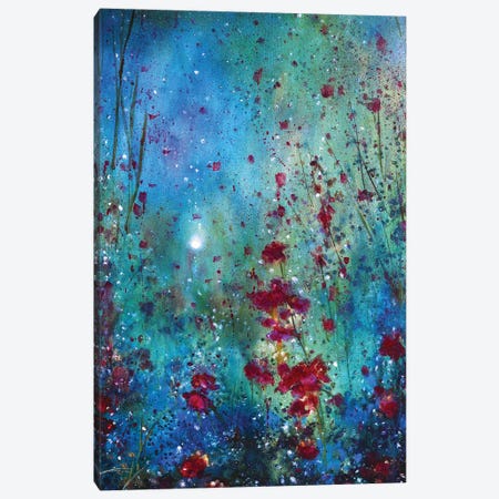 The Moon And The Poppies Canvas Print #JTL32} by Jennifer Taylor Art Print