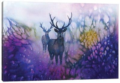 Woodland Watchers Canvas Art Print - Jennifer Taylor