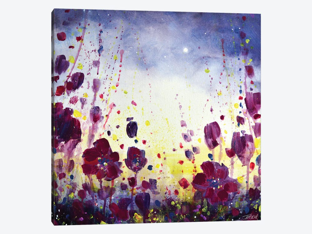 Midnight Blossoms by Jennifer Taylor 1-piece Canvas Wall Art