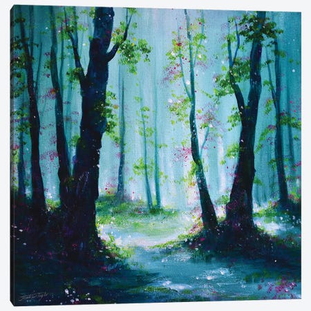 Woodland Morn Canvas Print #JTL80} by Jennifer Taylor Canvas Artwork