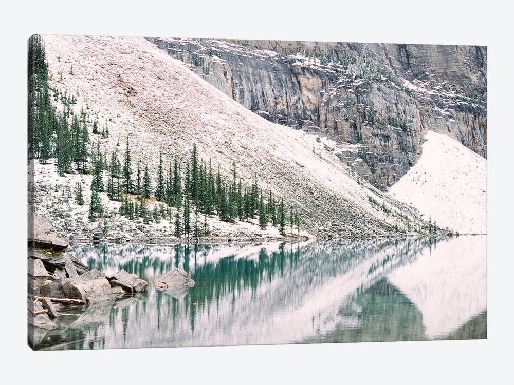 Snowy Moraine Lake, Rocky Mountains by Justine Milton 1-piece Canvas Art