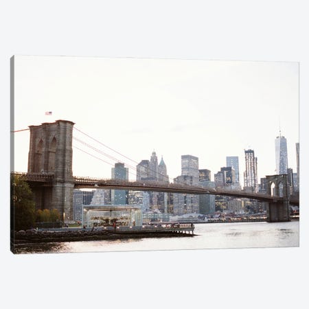 NYC From Dumbo Canvas Print #JTM18} by Justine Milton Canvas Artwork