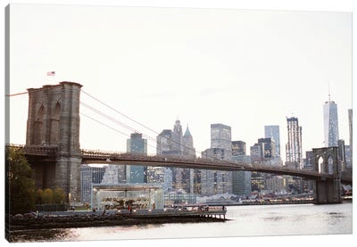 NYC From Dumbo Canvas Art Print - Justine Milton