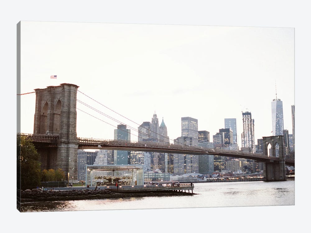 NYC From Dumbo by Justine Milton 1-piece Canvas Art Print