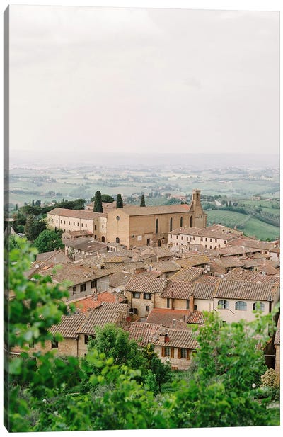 Hilltops Of The Italian Countryside Canvas Art Print - Justine Milton