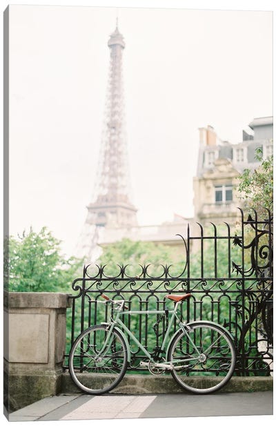 Parisienne Sidewalks Canvas Art Print - Paris Photography