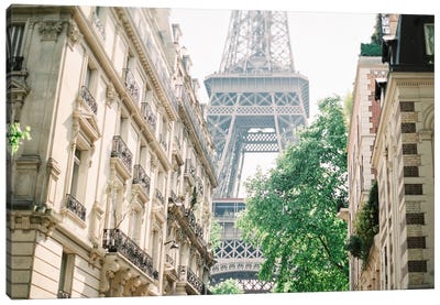 Iconic Paris Appartments Canvas Art Print - Travel Journal