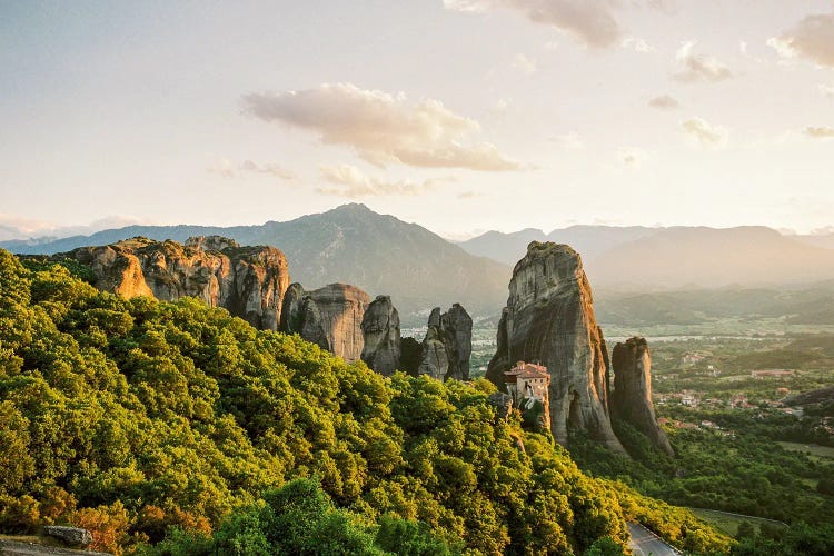Cliffs Of Meteora by Justine Milton wall art