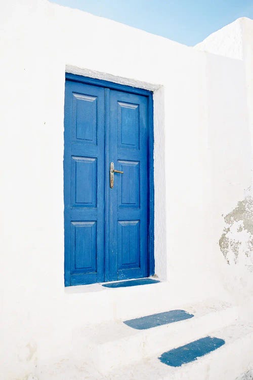 Santorini Blue Door