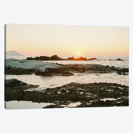 Sunset Over The Ocean Canvas Print #JTM73} by Justine Milton Canvas Wall Art