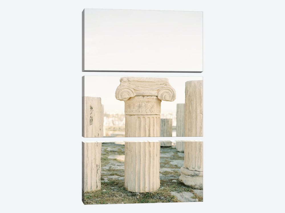 Ancient Greek Pillars by Justine Milton 3-piece Canvas Wall Art
