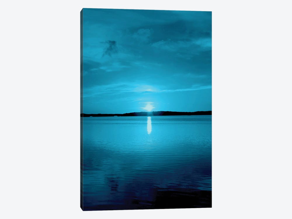 Blue Sunset II by Jonathan Brooks 1-piece Canvas Artwork