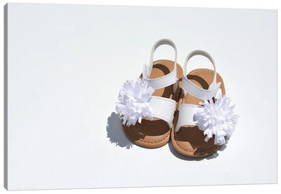 Baby Girl Sandals Canvas Art Print - Jonathan Brooks