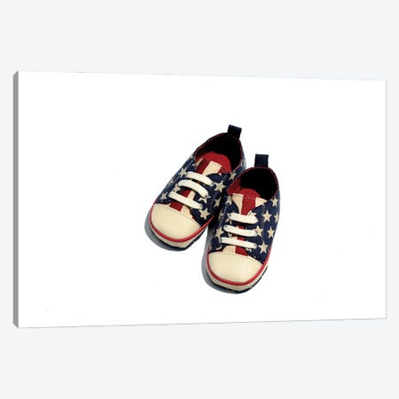 Stars & Stripes Baby Sneakers Canvas Print #JTN53} by Jonathan Brooks Canvas Art Print