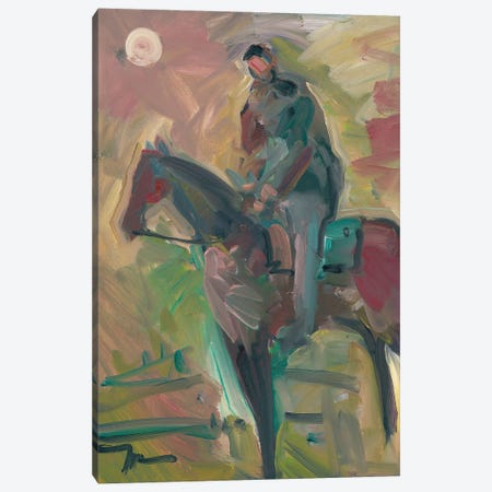 Desert Horseman Canvas Print #JTR9} by Jose Trujillo Canvas Artwork