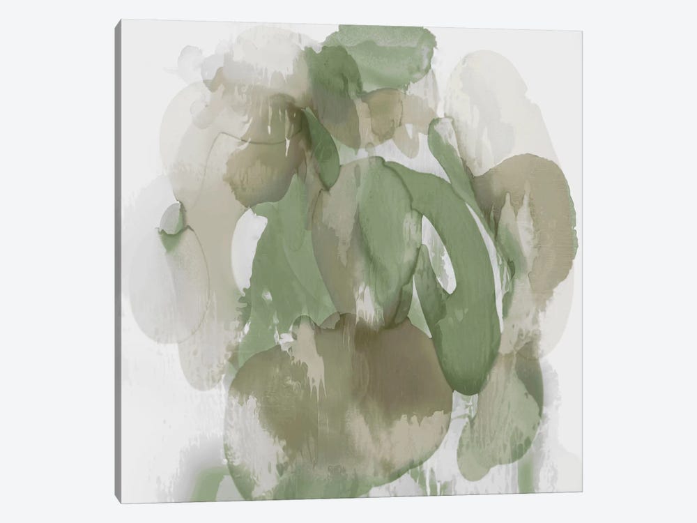 Green Flow I by Kristina Jett 1-piece Canvas Wall Art