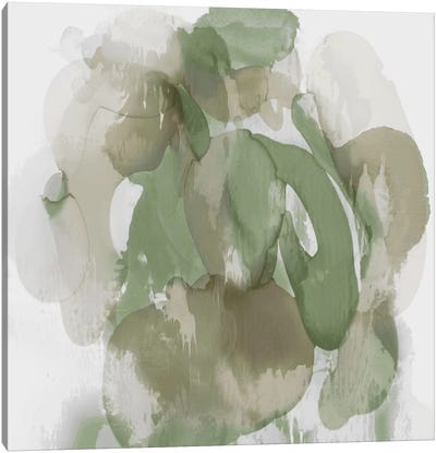 Green Flow I Canvas Art Print - Color Palettes