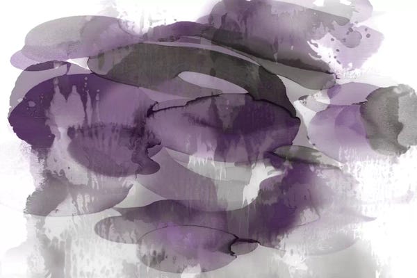 Abstract Bathroom: Amethyst Flow II by Kristina Jett