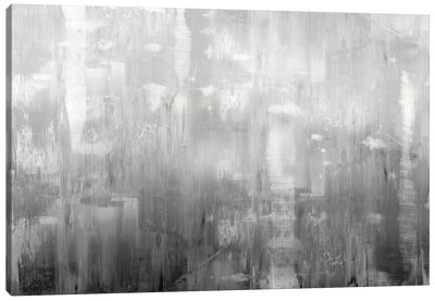 Textural In Grey Canvas Art Print - Minimalist Living Room