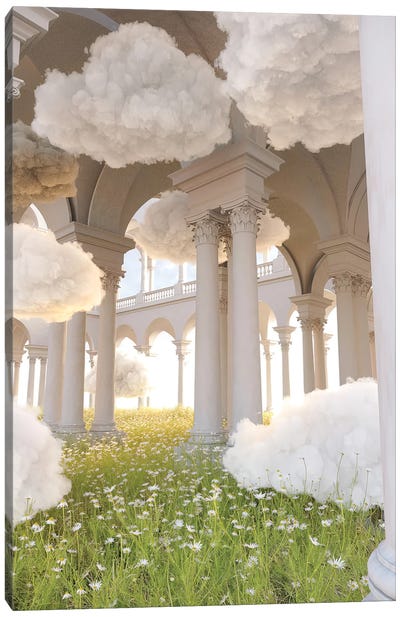 Cloud Gardens Canvas Art Print - Reclaimed by Nature