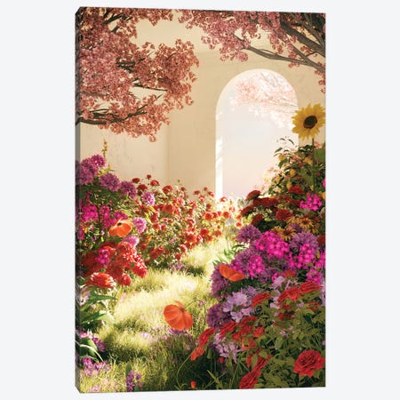 Floral Entrance Canvas Print #JTZ37} by James Tralie Canvas Artwork