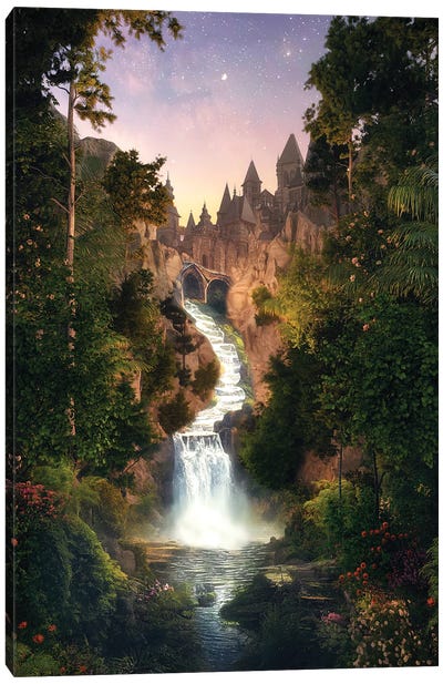 Paradise Falls Canvas Art Print - James Tralie