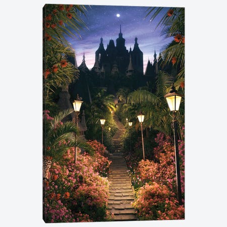 Stairway To The Castle Canvas Print #JTZ3} by James Tralie Canvas Art