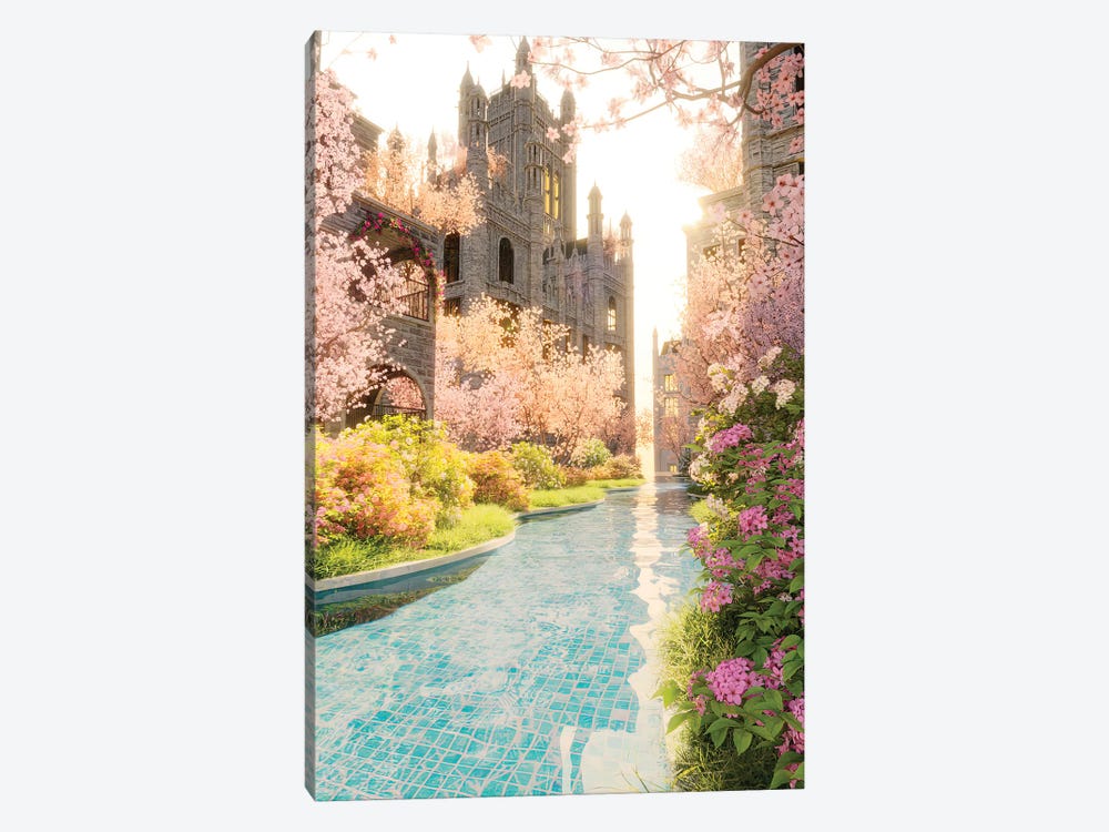 Spring At The Cathedral Resort by James Tralie 1-piece Canvas Art