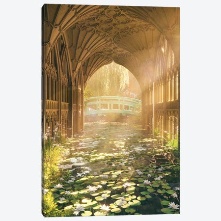 Water Lily Cathedral Canvas Print #JTZ48} by James Tralie Canvas Wall Art