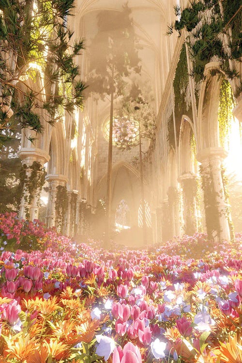 Floral Paradise Cathedral by James Tralie wall art