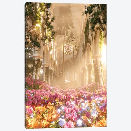 Floral Paradise Cathedral Canvas Print #JTZ58} by James Tralie Canvas Print