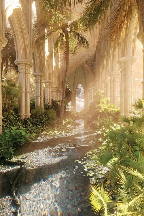 Summer Paradise Cathedral by James Tralie wall art