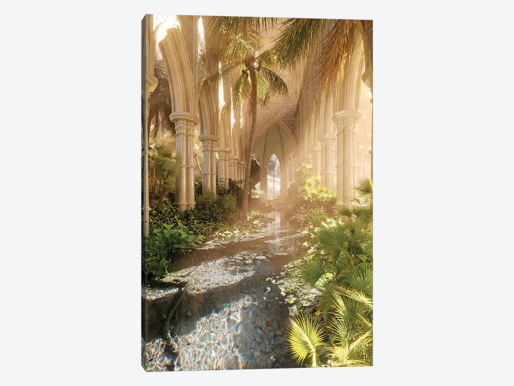 Summer Paradise Cathedral by James Tralie 1-piece Canvas Artwork