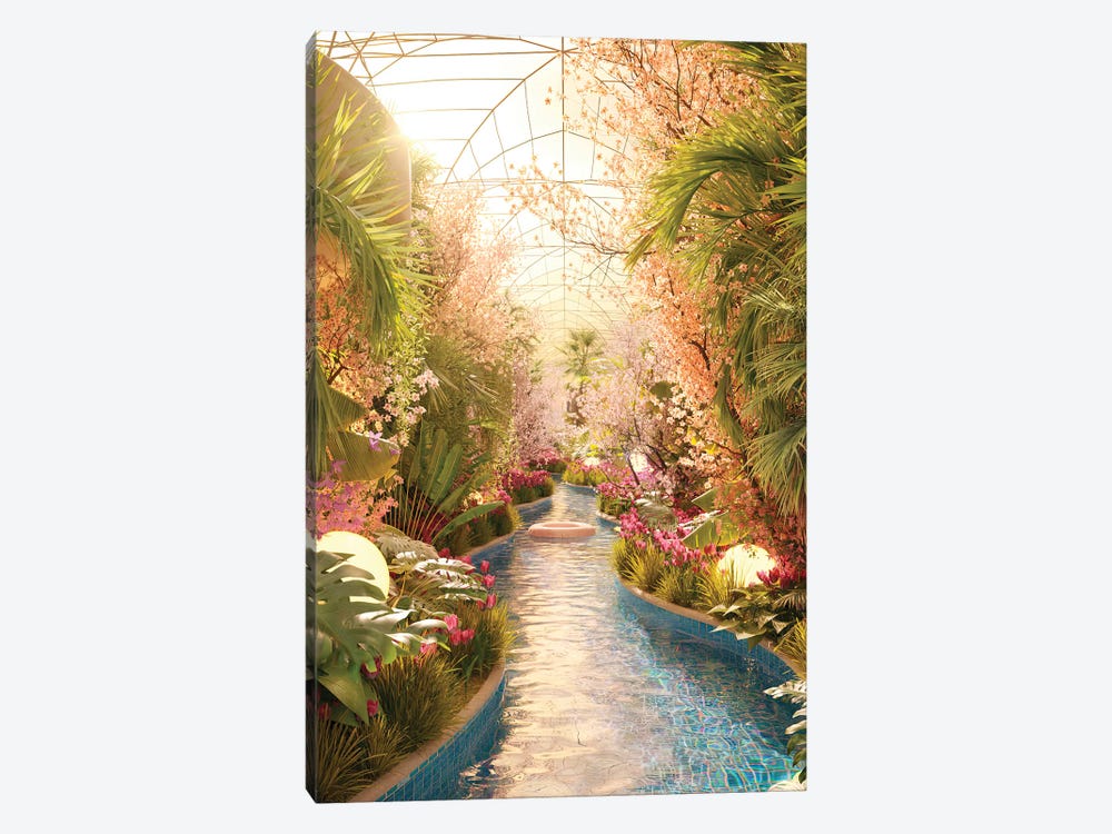 Lazy River - Spring by James Tralie 1-piece Canvas Wall Art