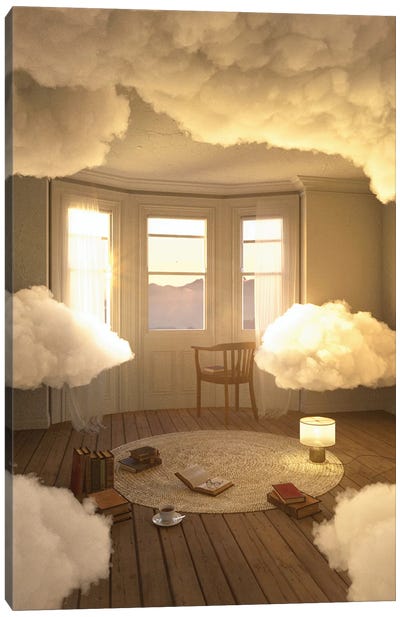 Cloud Room Canvas Art Print - Interiors