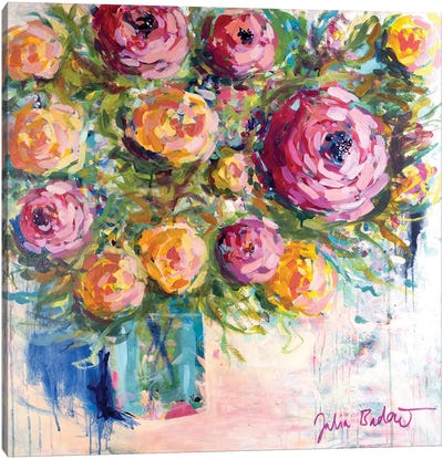 Bouquet Of Joy Canvas Art Print - Julia Badow
