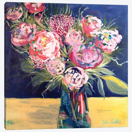 Royal Blooms Canvas Print #JUB201} by Julia Badow Canvas Wall Art