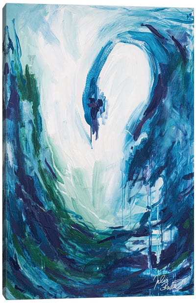 Black Swan Canvas Art Print - Julia Badow
