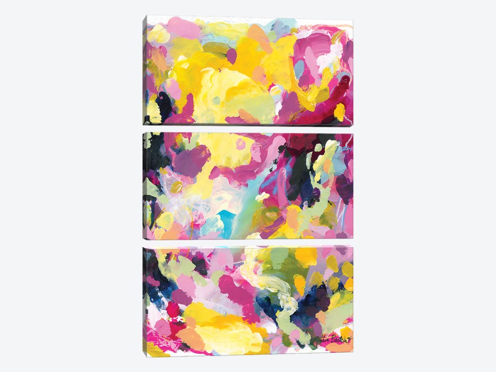Collective Falling by Julia Badow 3-piece Canvas Print