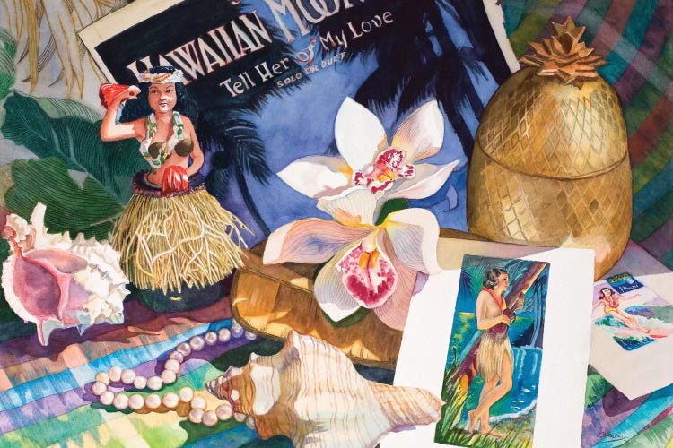 Hawaiian Moonlight by Judy Koenig wall art