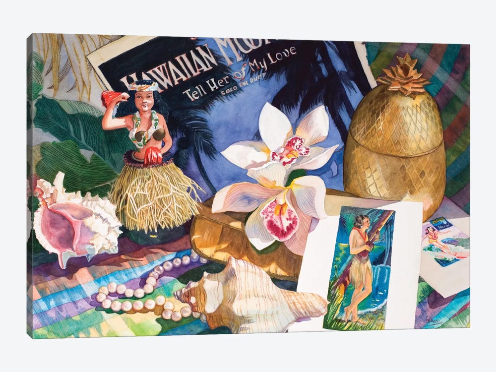 Hawaiian Moonlight by Judy Koenig 1-piece Canvas Wall Art
