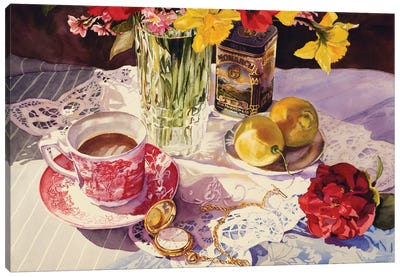 High Tea Canvas Art Print - Tea Art