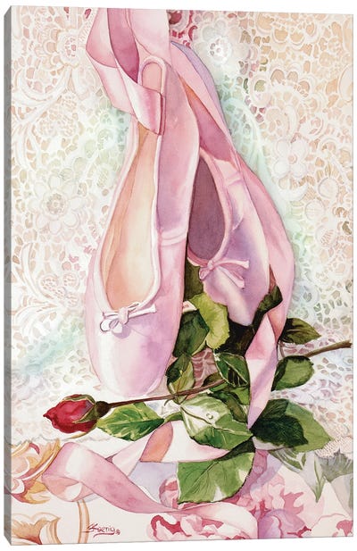 Ballet Rose Canvas Art Print