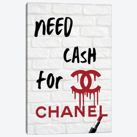 Need Money For Chanel Canvas Print #JUE108} by Julie Schreiber Canvas Artwork