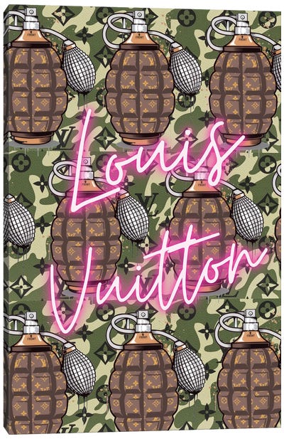 Louis Vuitton Camo Canvas Art Print - Julie Schreiber