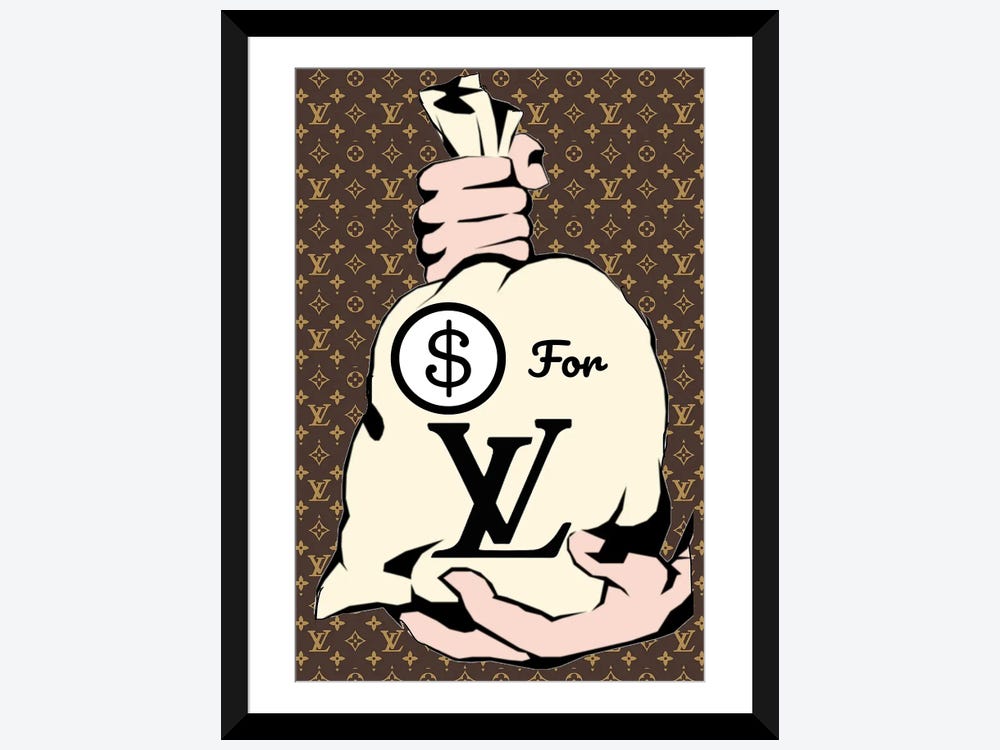 Reality Cheque 'Louis Vuitton' – Original Art Signed Canvas