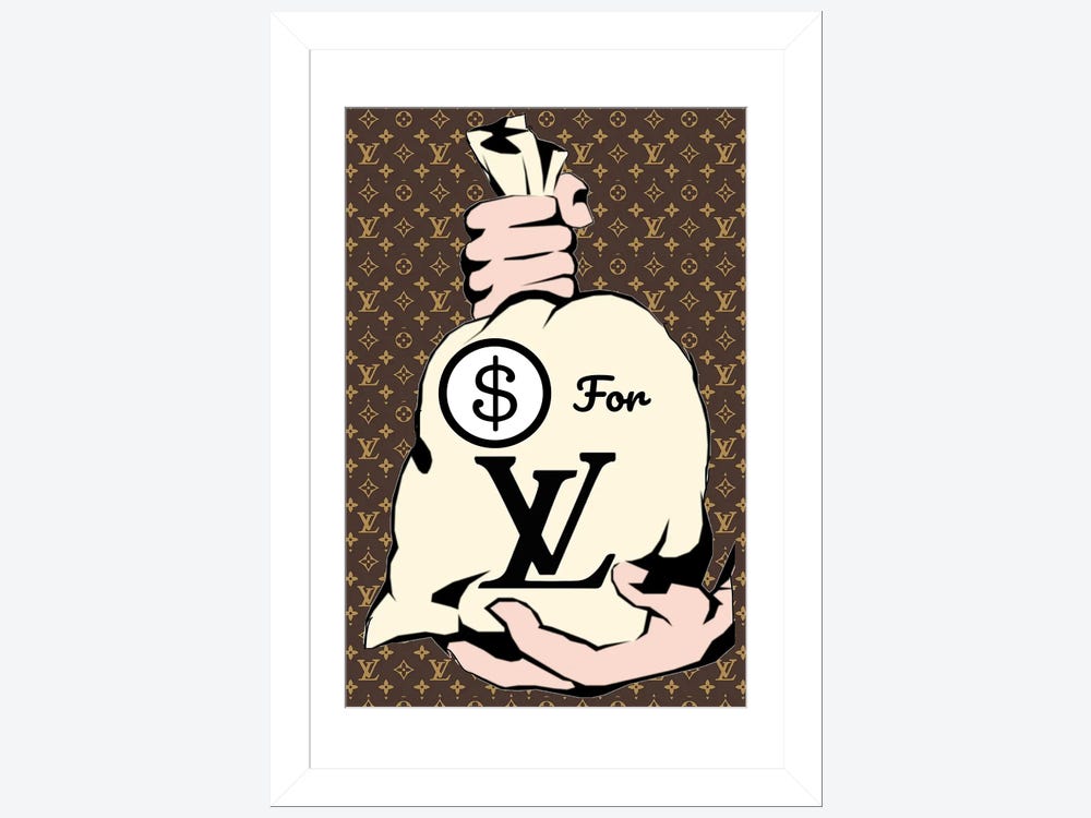 Julie Schreiber Canvas Prints - Money for Louis Vuitton ( Decorative Elements > Money art) - 26x18 in