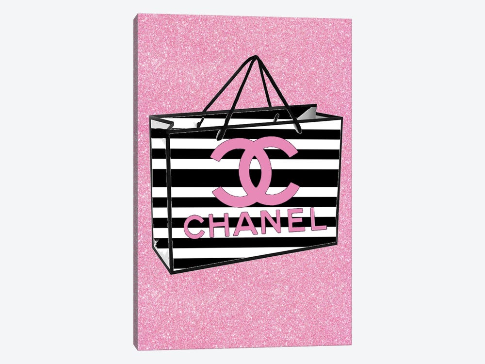 Chanel Shopping Bag - Canvas Print Wall Art by Julie Schreiber ( Hobbies & lifestyles > Shopping art) - 12x8 in
